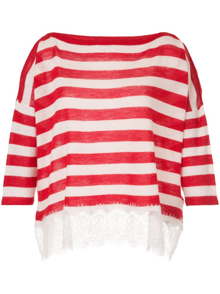 Ermanno Ermanno Striped Jumper - Red