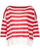 Ermanno Ermanno Striped Jumper - Red