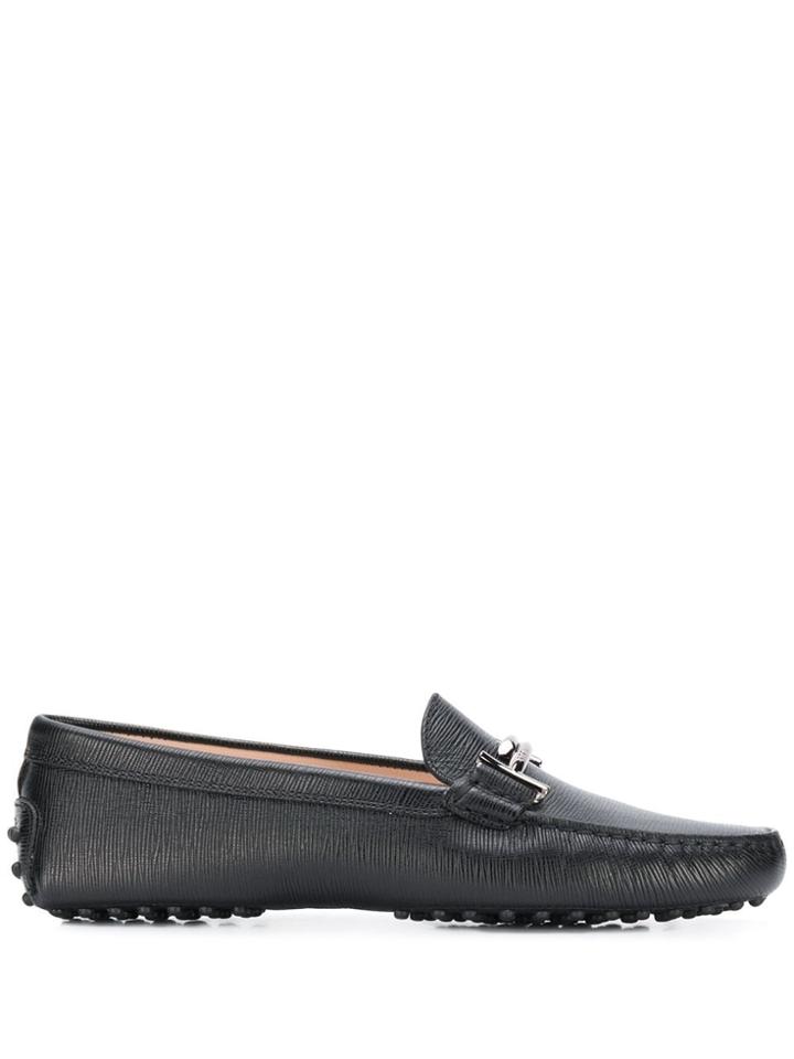 Tod's Bar Embellished Loafers - Black