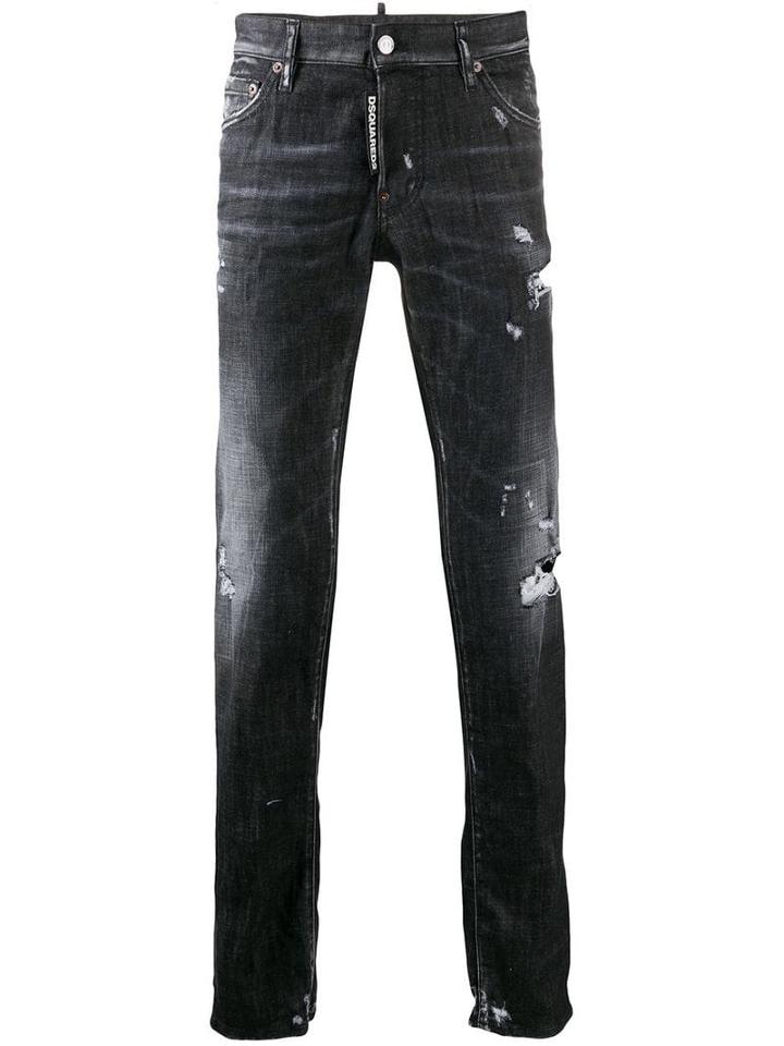 Dsquared2 Worked Slim Jeans - Grey