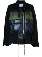 Sacai Zipped Colour-block Jacket - Blue