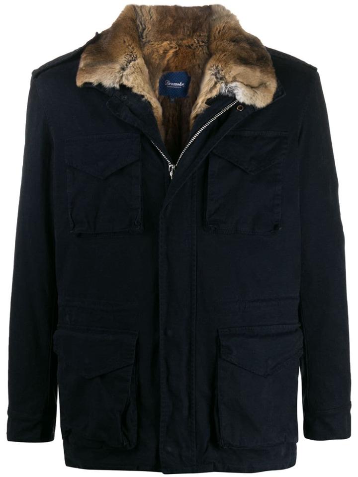 Drumohr Zipped Cotton Jacket - Blue