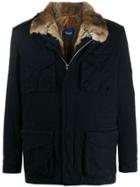 Drumohr Zipped Cotton Jacket - Blue