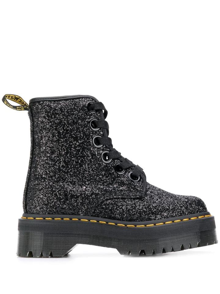 Dr. Martens Molly Glitter Boots - Black