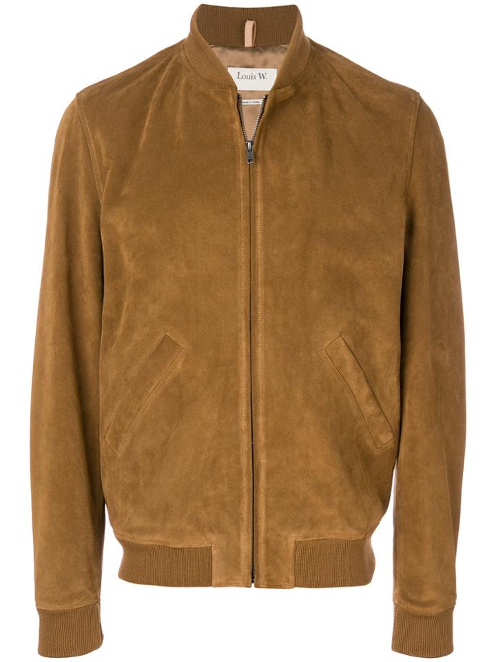 A.p.c. Zipped Bomber Jacket - Brown