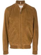 A.p.c. Zipped Bomber Jacket - Brown