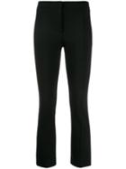 Quelle2 Cropped Kick-flare Trousers - Black