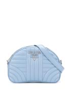 Prada Quilted Detail Belt Bag - Blue