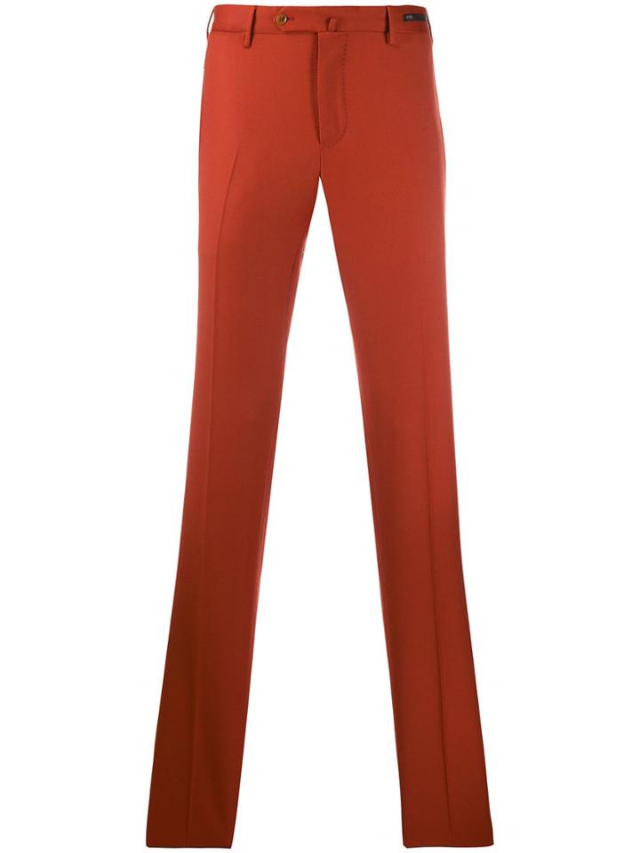 Pt01 Slim-fim Chino Trousers - Red