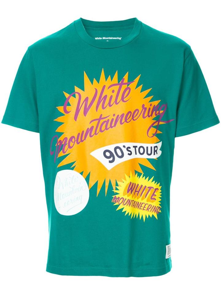 White Mountaineering Patchwork Short-sleeve T-shirt - Green