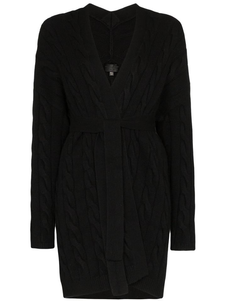Nili Lotan Serena Belted Cashmere Cardigan - Black