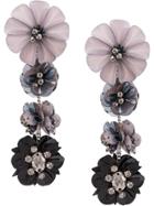 Mignonne Gavigan Floral Drop Earrings - Grey