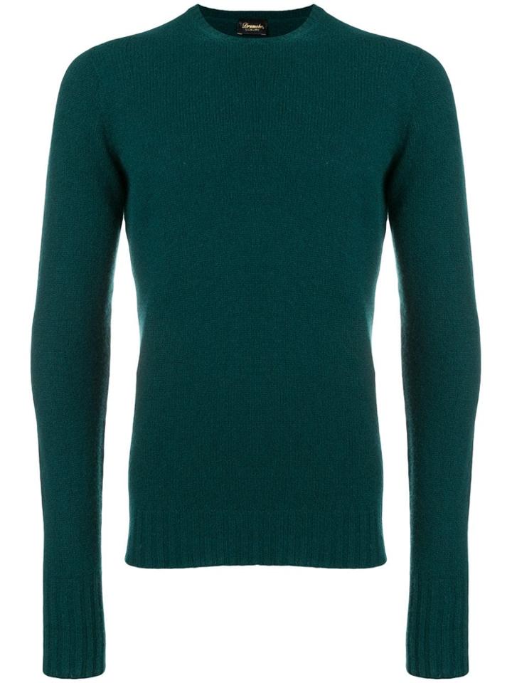 Drumohr Long-sleeve Fitted Sweater - Green
