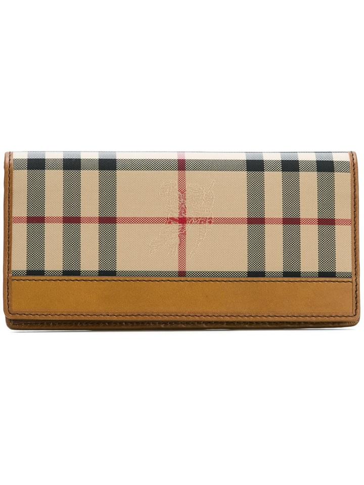 Burberry House Check Long Wallet