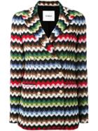 Ainea - Chevron Knit Jacket - Women - Cotton/polyester - 42, Cotton/polyester
