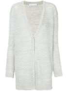 Fabiana Filippi Slashed Mid-length Cardigan - Grey