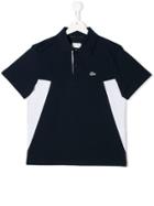 Lacoste Kids Teen Contrast Panel Polo Shirt - Blue