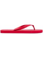 Superga Embossed Logo Flip Flops - Red