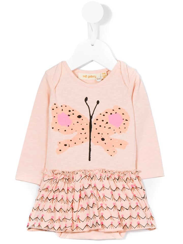 Soft Gallery - Suki Body-dress - Kids - Cotton/spandex/elastane - 12 Mth, Pink/purple