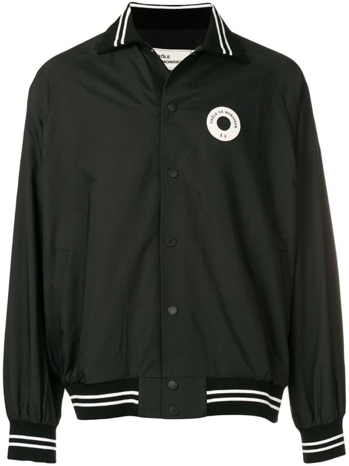 Drôle De Monsieur Nfpm Varsity Jacket - Black