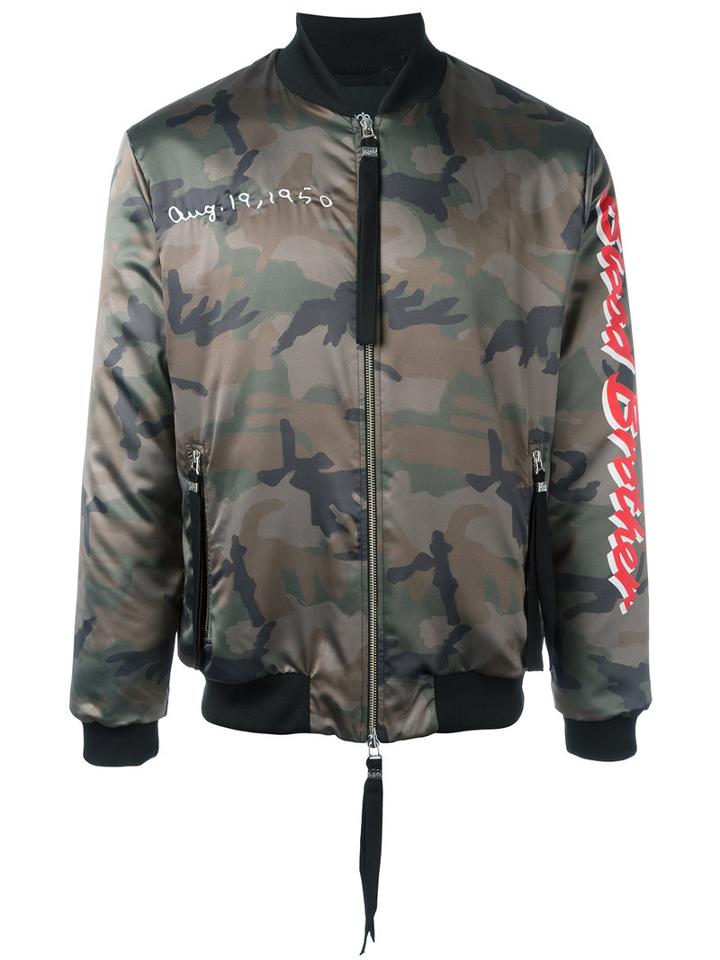 Blood Brother Loyal Bomber Jacket, Men's, Size: Xxl, Green, Polyester/spandex/elastane/cotton