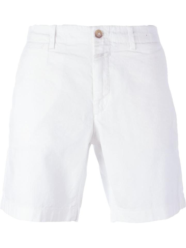 Closed Chino Shorts, Men's, Size: 31, White, Cotton/linen/flax