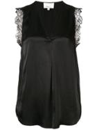 3.1 Phillip Lim Lace Trim Vest - Blue