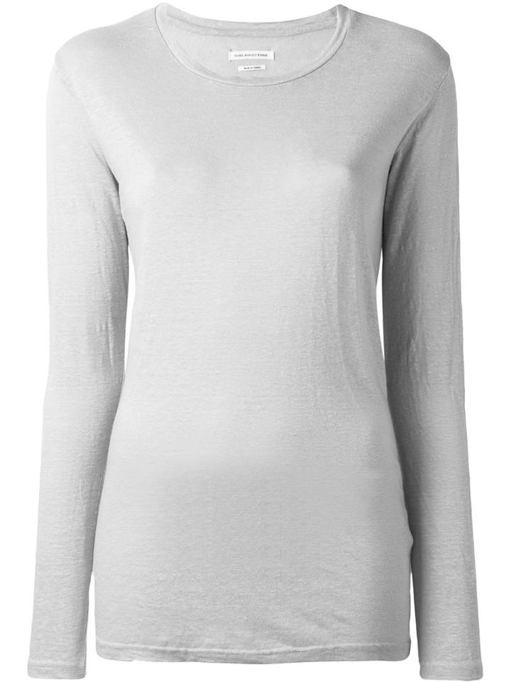 Isabel Marant Étoile 'karon' T-shirt, Women's, Size: Large, Nude/neutrals, Linen/flax