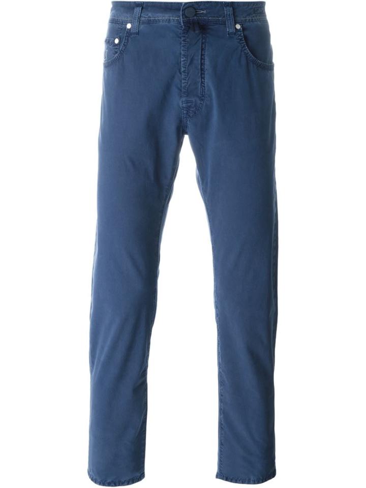 Jacob Cohen Slim Fit Jeans, Men's, Size: 34, Blue, Cotton/elastodiene