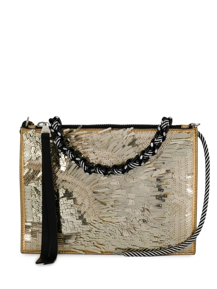 Nº21 Sequin Clutch - Gold