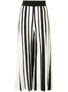 Derek Lam 10 Crosby Multicolor Stripe Knit Pant - Black
