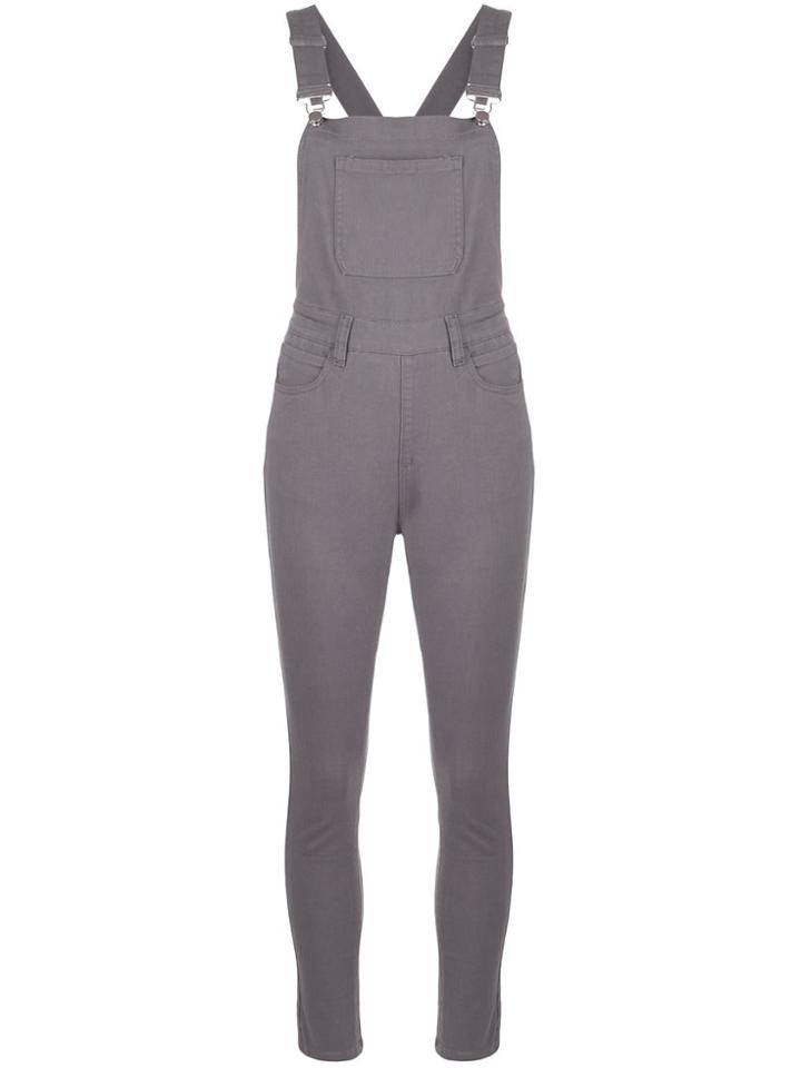 Weworewhat Skinny Dungarees - Grey