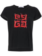 Givenchy 4g Flame T Shirt - Black