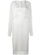 Faith Connexion - Shift Midi Dress - Women - Silk/cotton/polyamide - S, White, Silk/cotton/polyamide