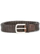 Orciani Woven Belt, Men's, Size: 95, Brown, Leather