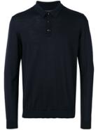 Roberto Collina Fitted Polo Top - Blue