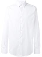 Fashion Clinic Classic Buttoned Shirt, Men's, Size: 44, White, Cotton/polyamide/spandex/elastane