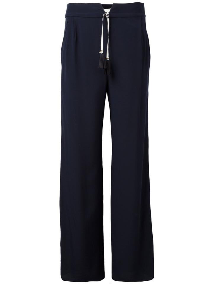 Antonia Zander - Daimahose Trousers - Women - Silk - S, Women's, Blue, Silk