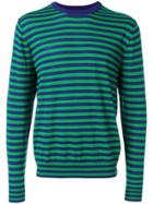 Ps By Paul Smith Crew Neck Striped Jumper - Green