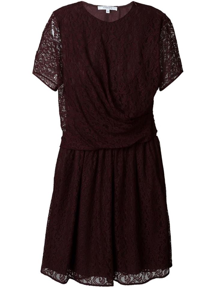 Carven Lace Flared Dress
