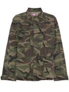 Adaptation Embroidered Camouflage Cotton Jacket - Green