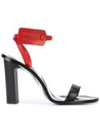 Off-white Chunky Heel Sandals - Black