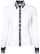 Versace Greek Key Placket Shirt - White