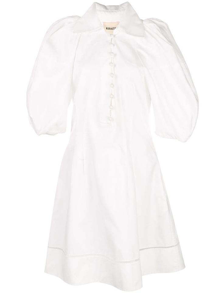 Khaite Flared Shirt Dress - White