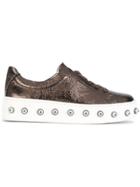 Schutz Studded Sole Sneakers - Metallic