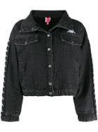 Kappa Logo Tape Denim Jacket - Black