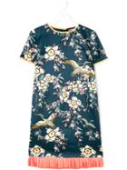 Dsquared2 Kids Teen Floral T-shirt Dress - Green