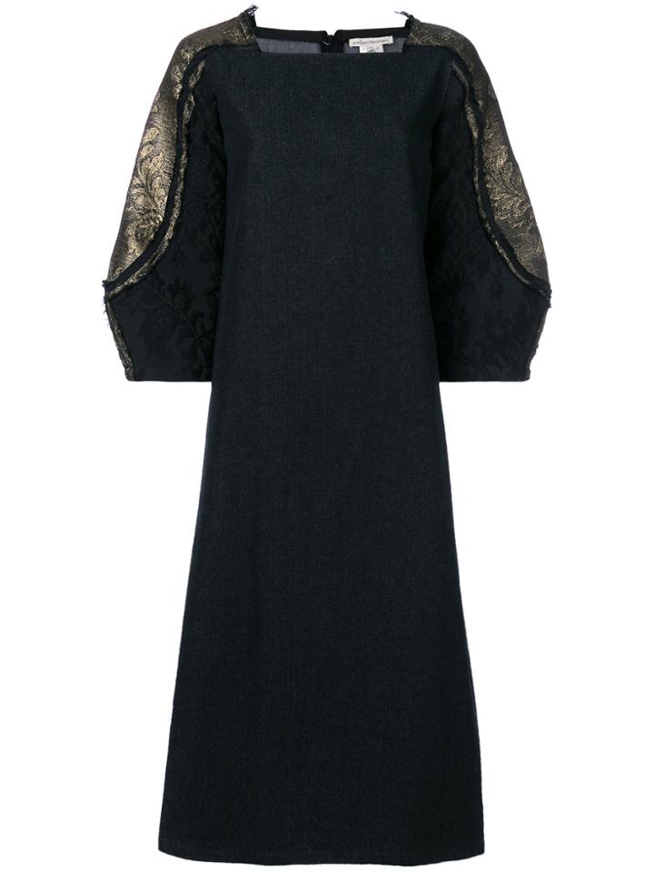 Stefano Mortari Embellished Sleeve Dress - Black
