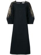 Stefano Mortari Embellished Sleeve Dress - Black