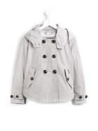 Woolrich Kids Short Trench Coat, Girl's, Size: 10 Yrs, Grey